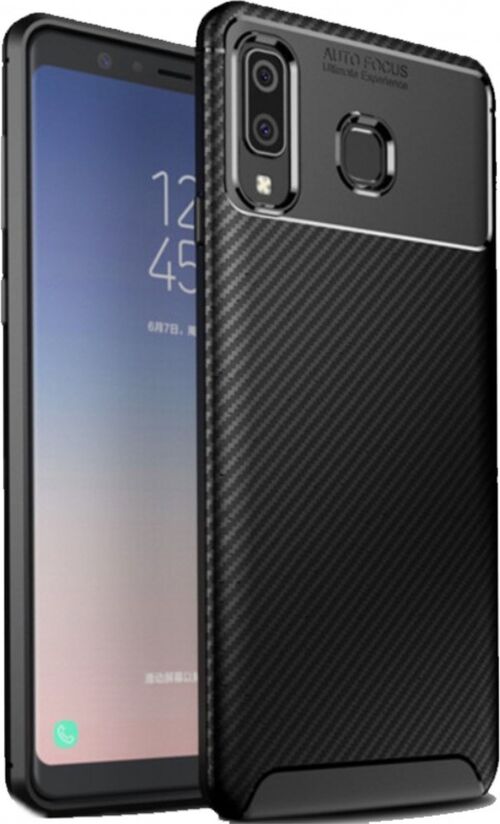 MCTK74-SAMSUNG A02S * FUTROLA CARBON FIBER SILICONE BLACK (139)