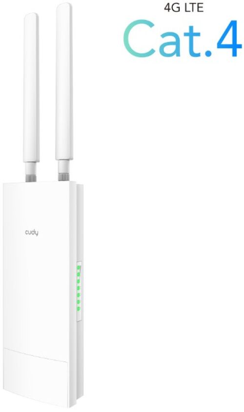 CUDY LT500 OUTDOOR 4G LTE CAT 4 AC1200 WI-FI ROUTE, NANO SIM SLOT, 10/100 MBPS WAN/LAN