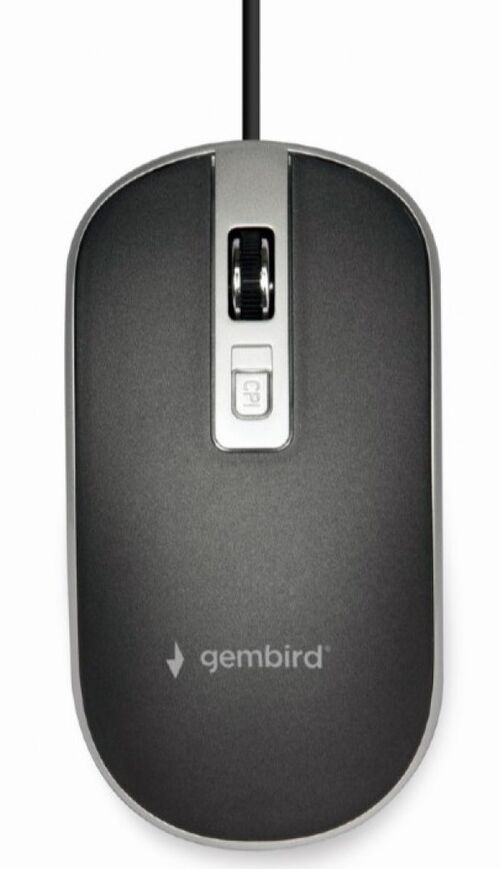 MUS-4B-06-BS GEMBIRD OPTICKI MIS 800-1200DPI 4-BUTTON 99MM BLACK/SILVER USB