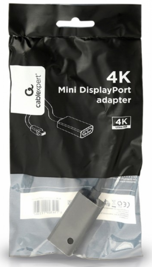 A-MDPM-DPF4K-01 GEMBIRD 4K MINI DISPLAYPORT TO DISPLAYPORT ADAPTER CABLE, BLACK A