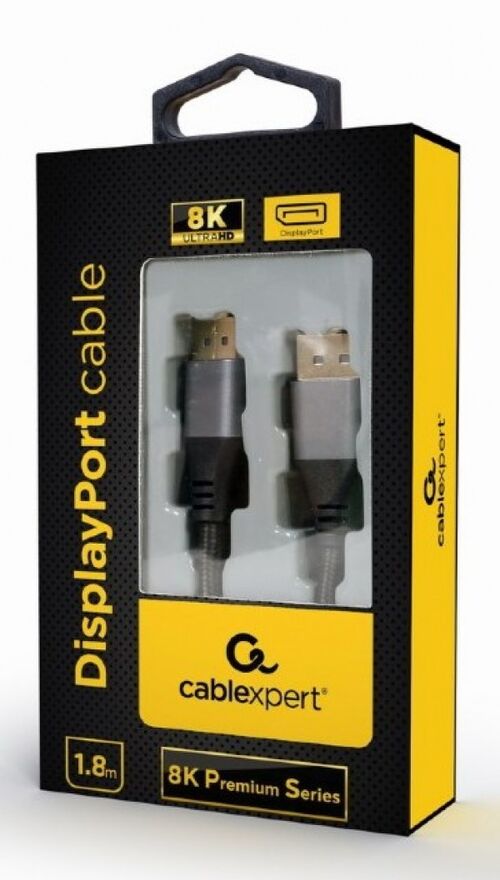 CC-DP8K-6 GEMBIRD DISPLAYPORT NA DISPLAYPORT DIGITAL INTERFACE KABL 8K, V1.4, 7680X4320 AT 60HZ 1,8M