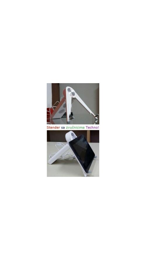 ZV INTEX TABLET STAND/SPEAK WH