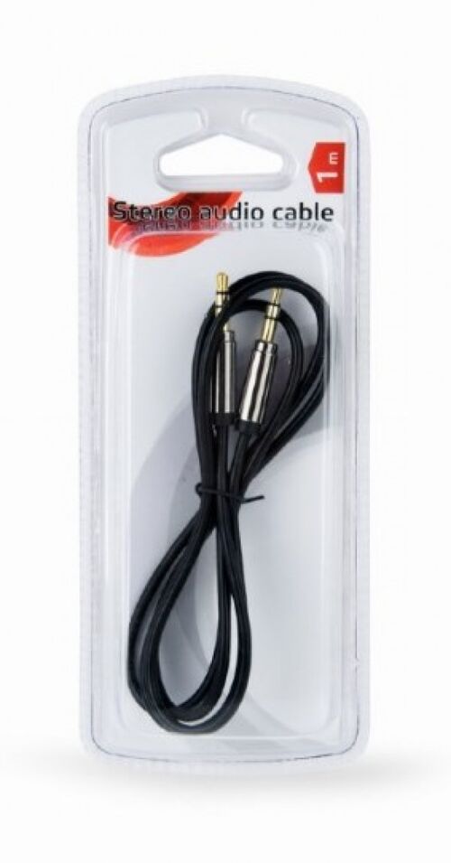 CCAPB-444-1M GEMBIRD AUX 3.5MM STEREO PLUG TO 3.5MM STEREO PLUG AUDIO KABL POZLACENI KONEKTOR 1M