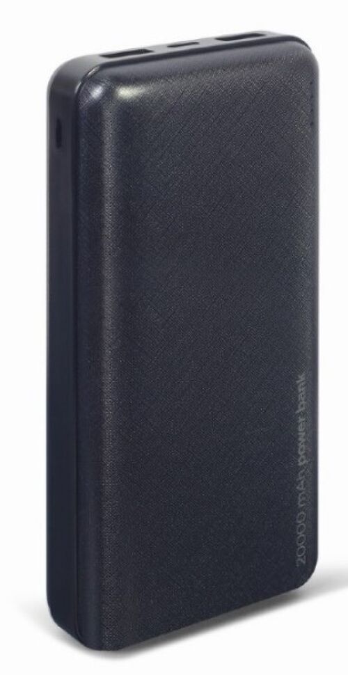 PB20-02 GEMBIRD POWER BANK 20000MAH 2XUSB, LED