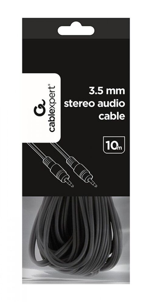 CCA-404-10M GEMBIRD 3.5MM STEREO PLUG TO 3.5MM STEREO PLUG AUDIO AUX KABL 10M A